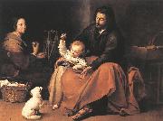 MURILLO, Bartolome Esteban The Holy Family sgh oil painting